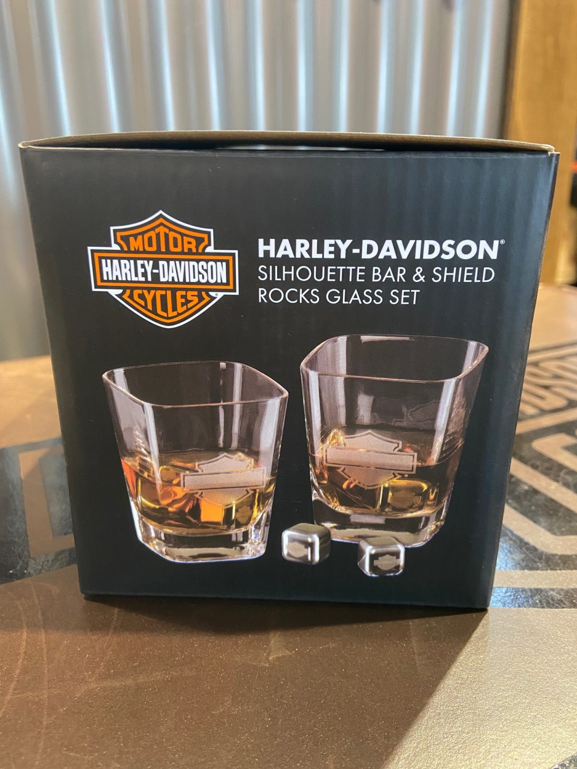 Ensemble De Verres Harley Davidson Rocks Avec Gla Ons L O Harley