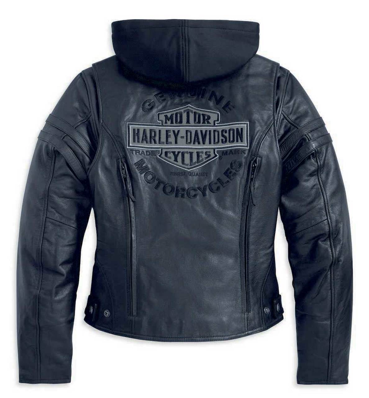 Veste en cuir 3 en 1 Miss Enthusiast Harley-Davidson pour femme - Léo Harley -Davidson®