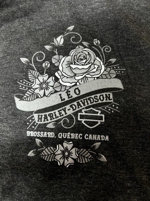 T-shirt enfant Harley Davidson, gris noir blanc 100% COTON