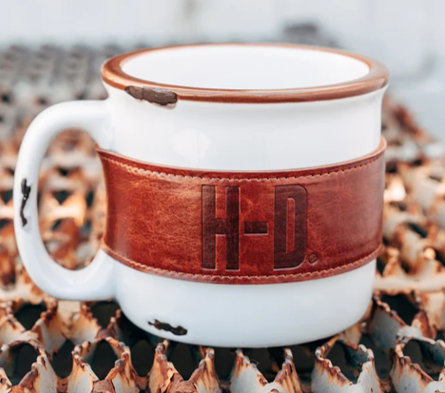 Mug Personnalisé Céramique Orange Harley - Fait Main En France, 23 Cm, Micro-ondes, Toutes Occasions