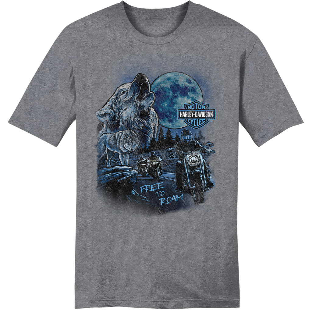 T-shirt Homme Harley-Davidson – 100% Coton – Logo Imprimé – Tailles S à XXL